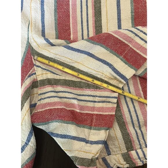 Old Navy Striped Linen Blend Shorts; Woman’s Size 26 Plus 5” Inseam - Picture 4 of 5